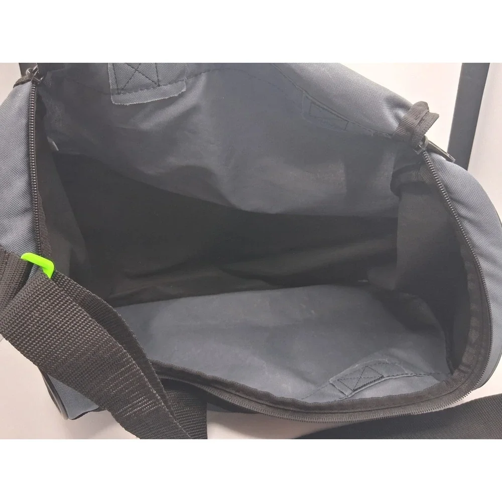 Adidas Gray Duffle Gym Bag Small Travel Sports Carry On Zip Logo